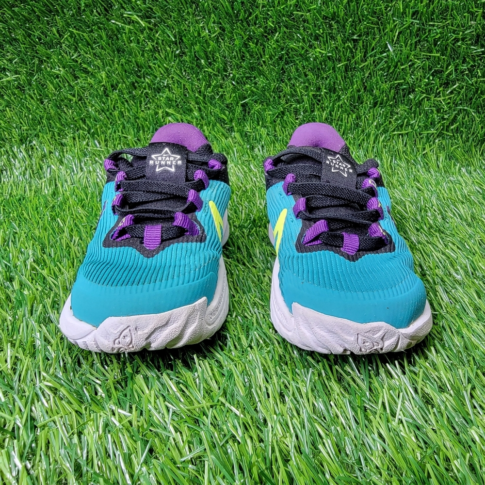 Nike Star Runner 4 Teal Purple Cosmo Baby Toddler Boy Girl Size 6C With Box - Picture 3 of 10